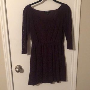 Purple lace dress